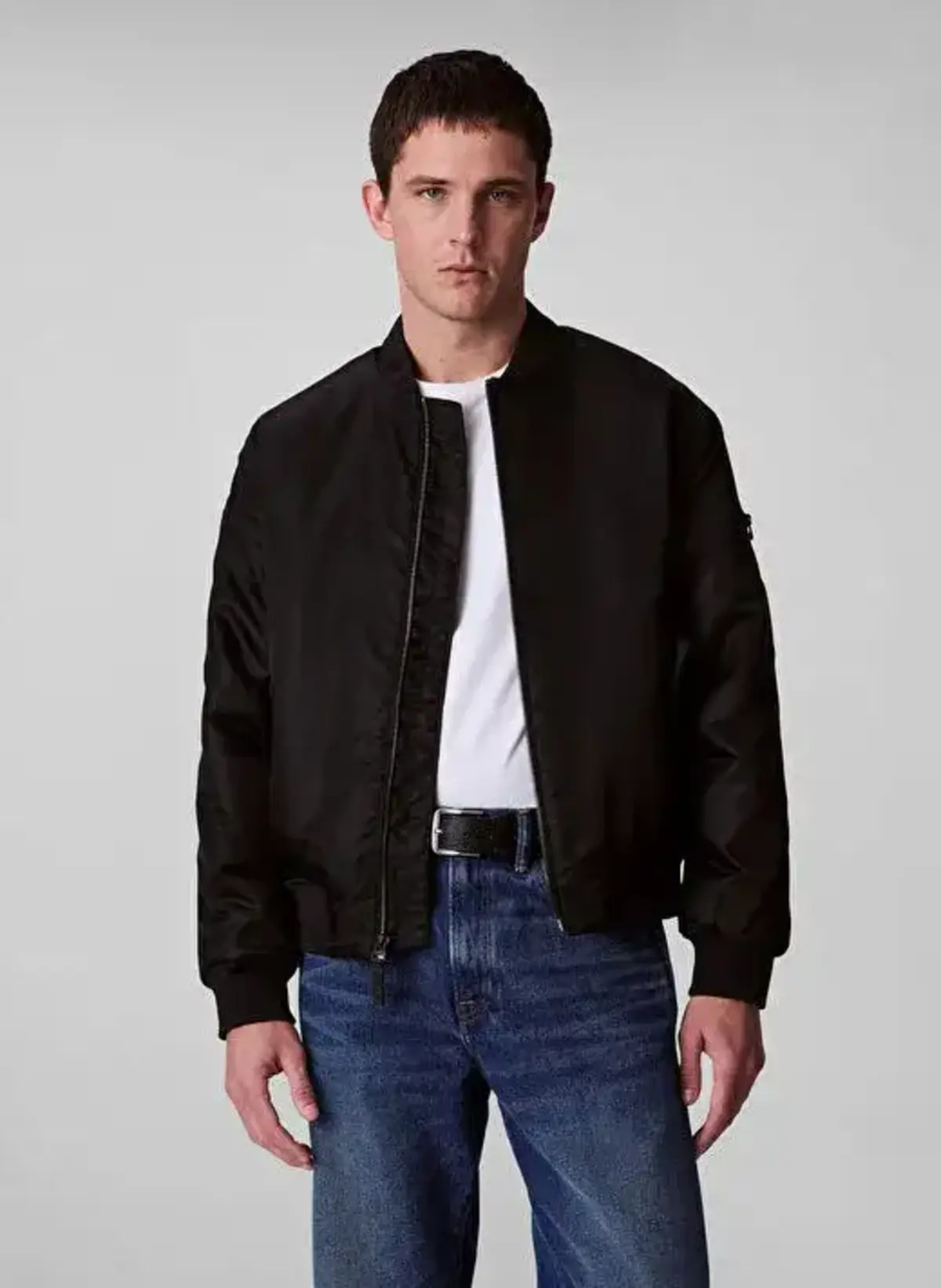 Calvin Klein LS JEANS HERO BOMBER Siyah Erkek Ceket