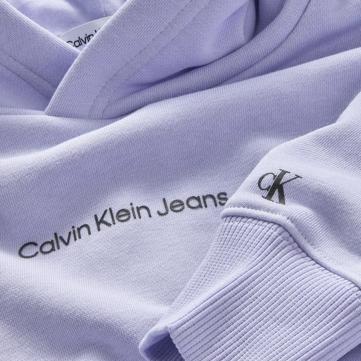 Calvin Klein CKJ LOGO BOXY HOODIE Kadın Lila Hoodie