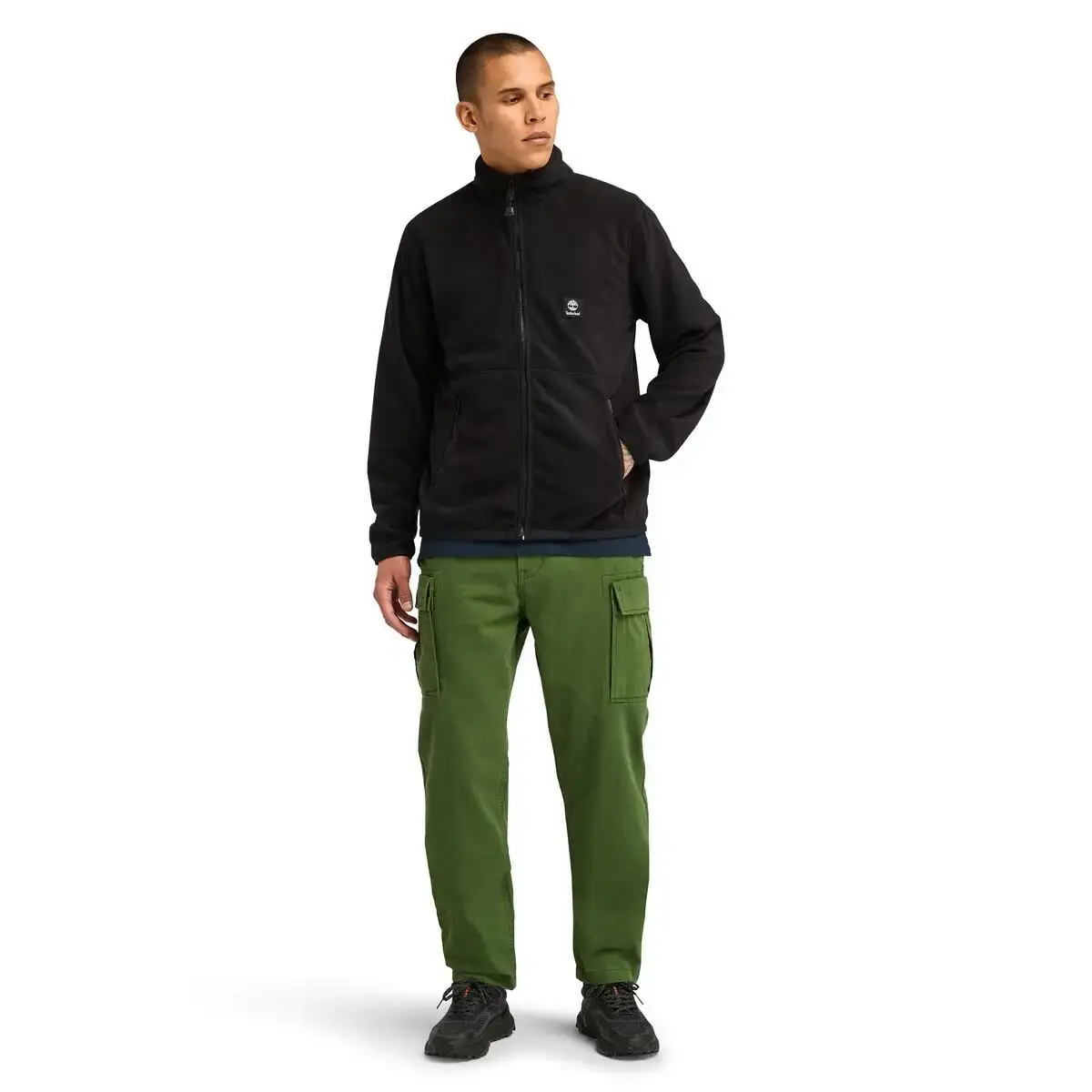 Timberland Full Zip Polar Fleece Siyah Erkek Fermuarlı Ceket
