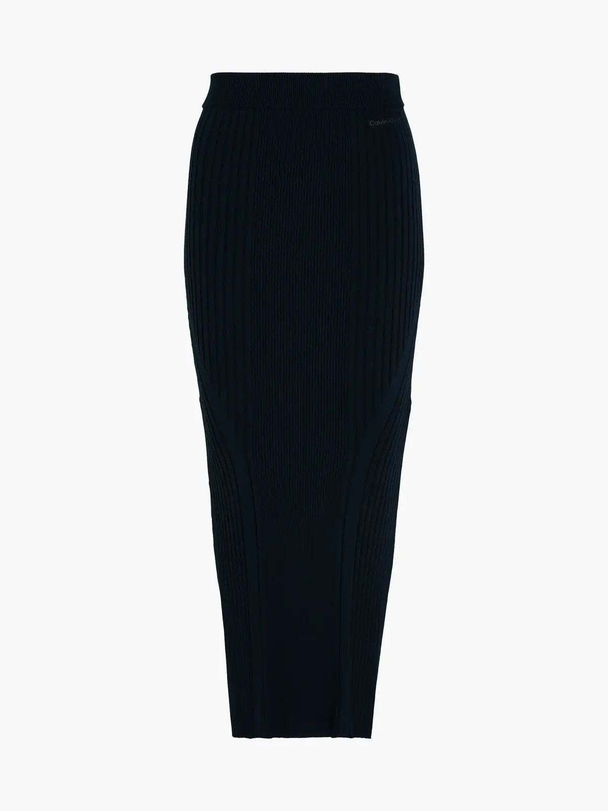 Calvin Klein ICONIC RIB MAXI SKIR Kadın Siyah Etek