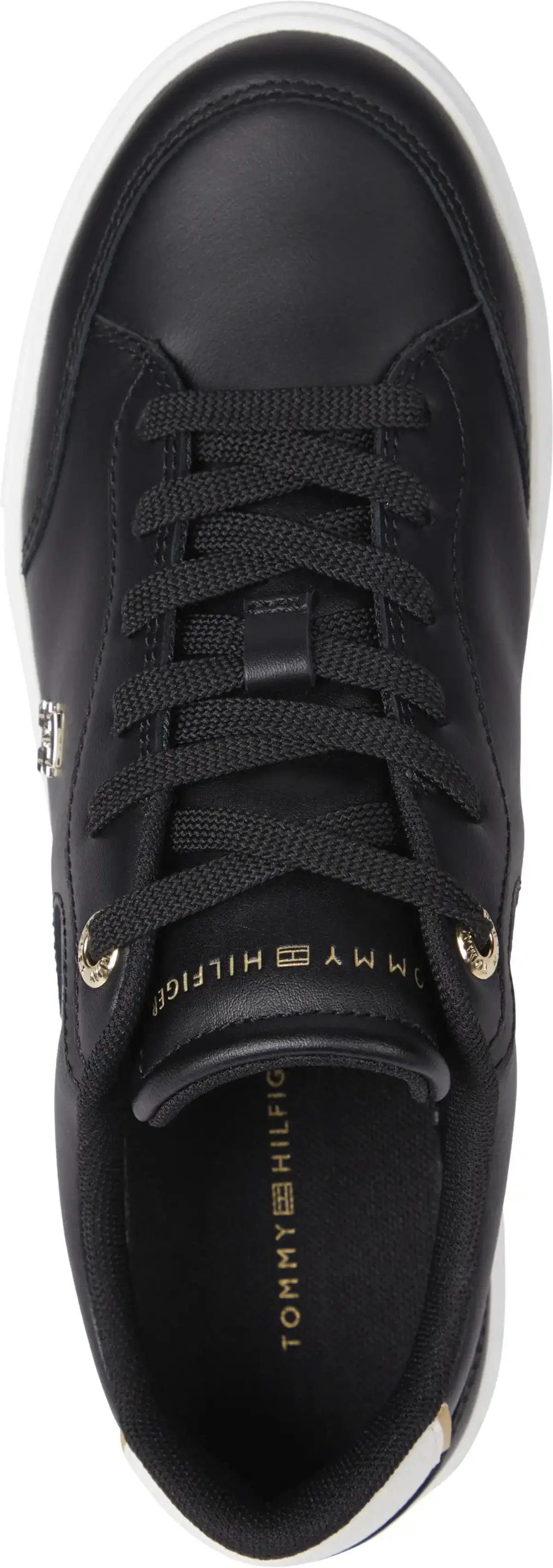 Tommy Hilfiger ESSENTIAL CHIC COURT, BDS Siyah Kadın Spor Ayakkabı & Sneaker