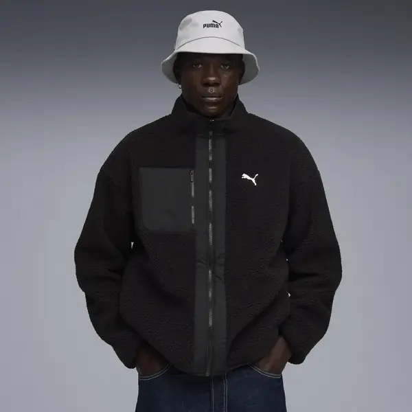 Puma Reversible Sherpa Jacket Siyah Erkek Mont
