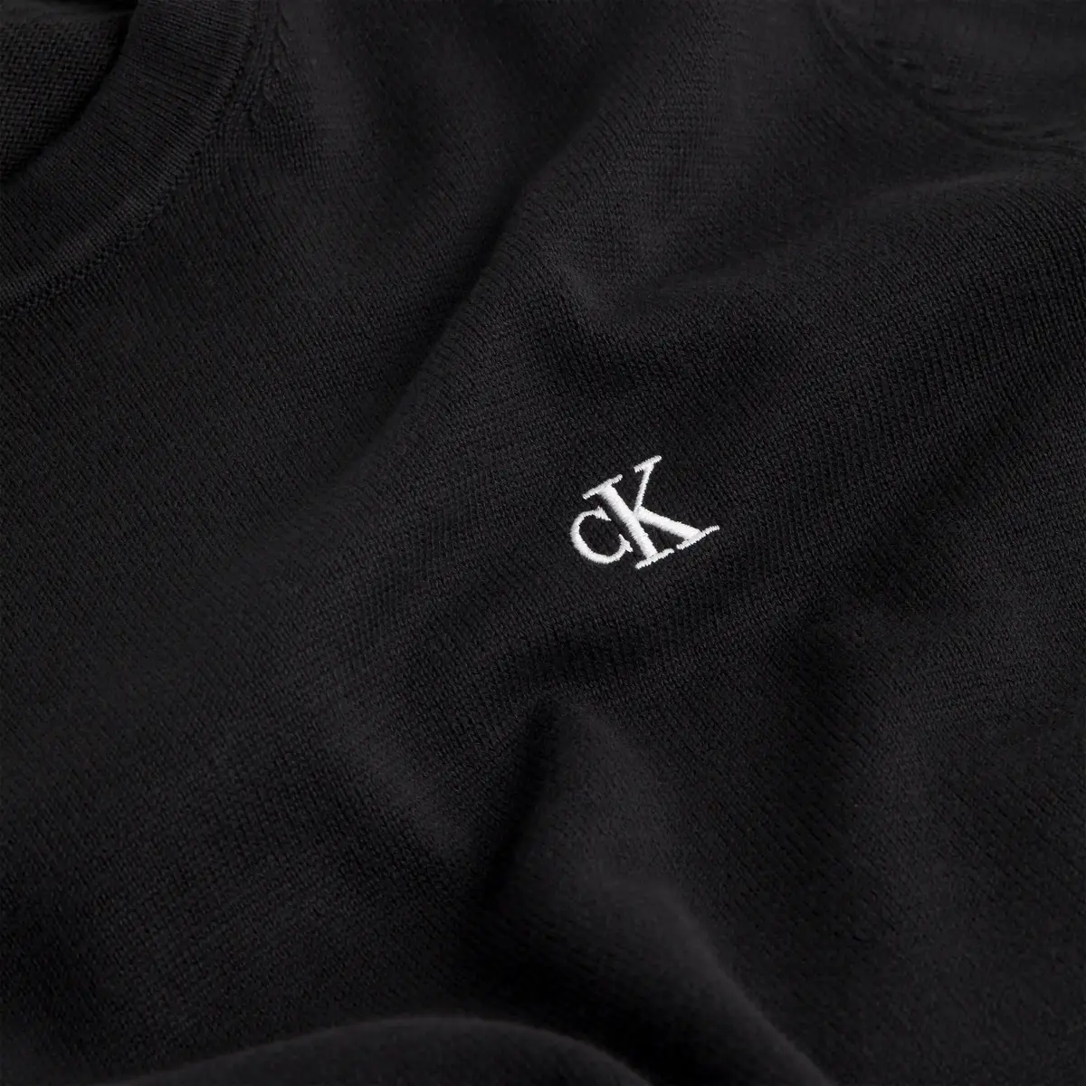 Calvin Klein MODERN CREW NECK SWE Erkek Siyah Sweatshirt