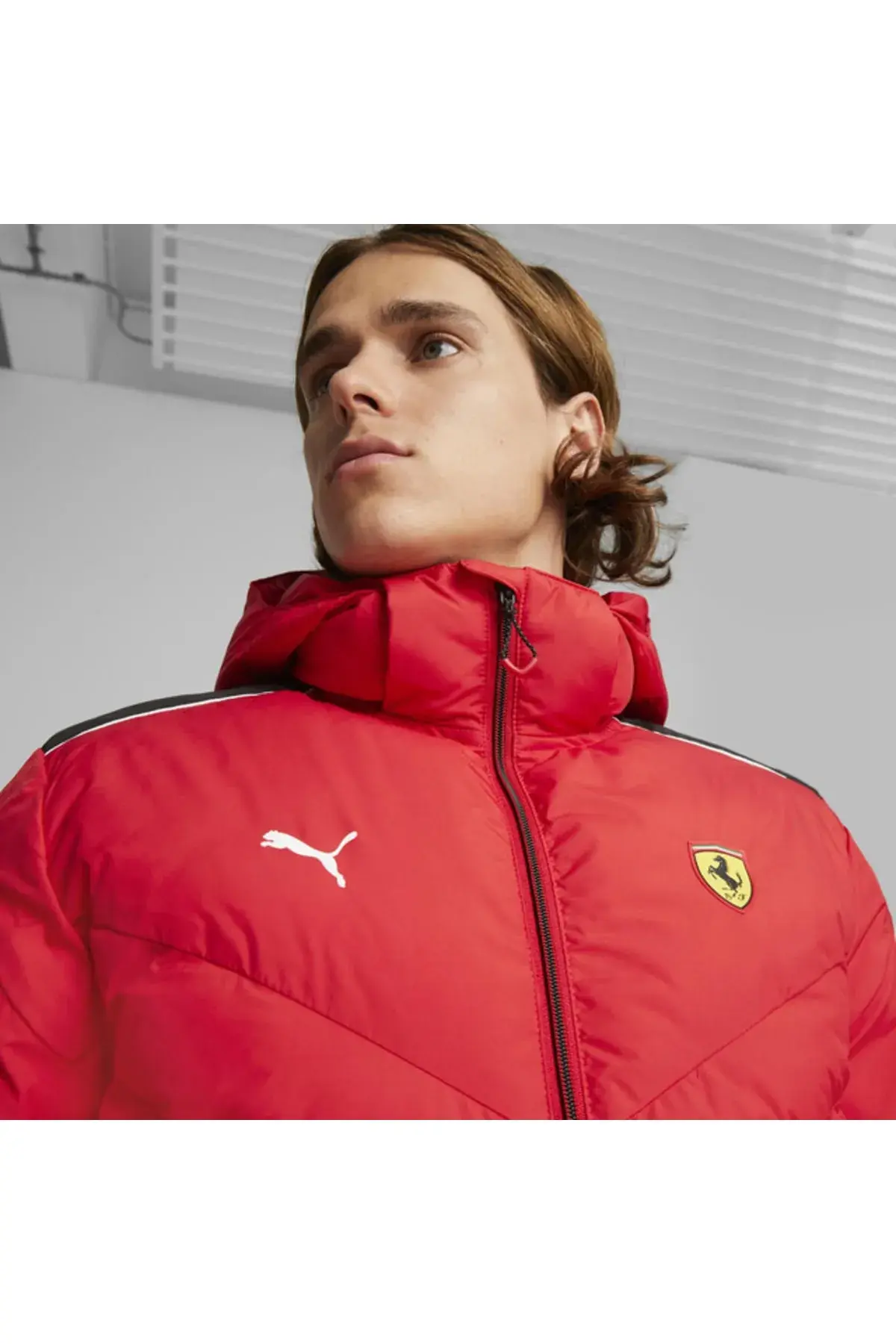 Puma Ferrari Race Mt7 Ecolite Down Jacket Kırmızı Erkek Şişme Mont