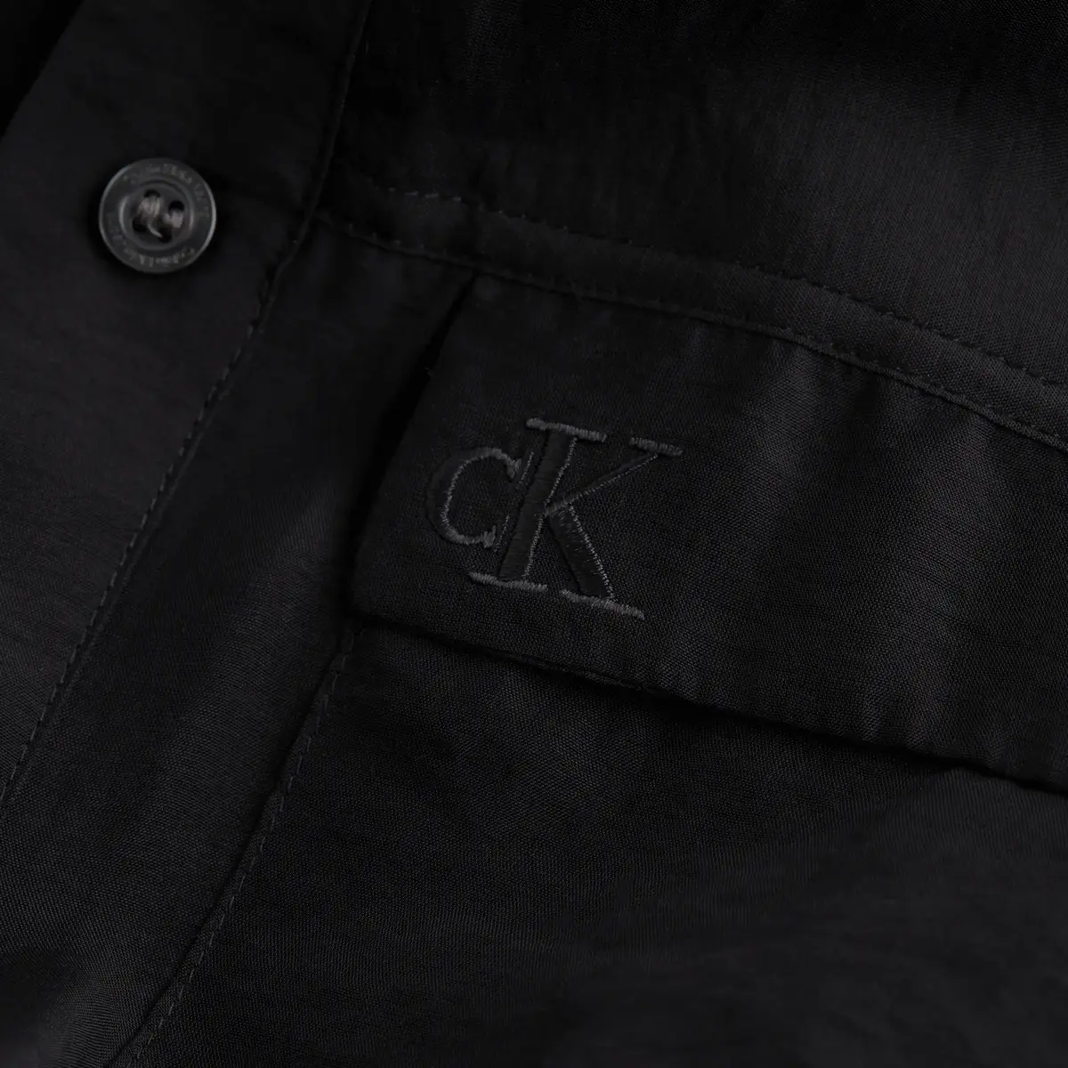 Calvin Klein SHEER SHORT SLEEVE D Kadın Siyah Elbise