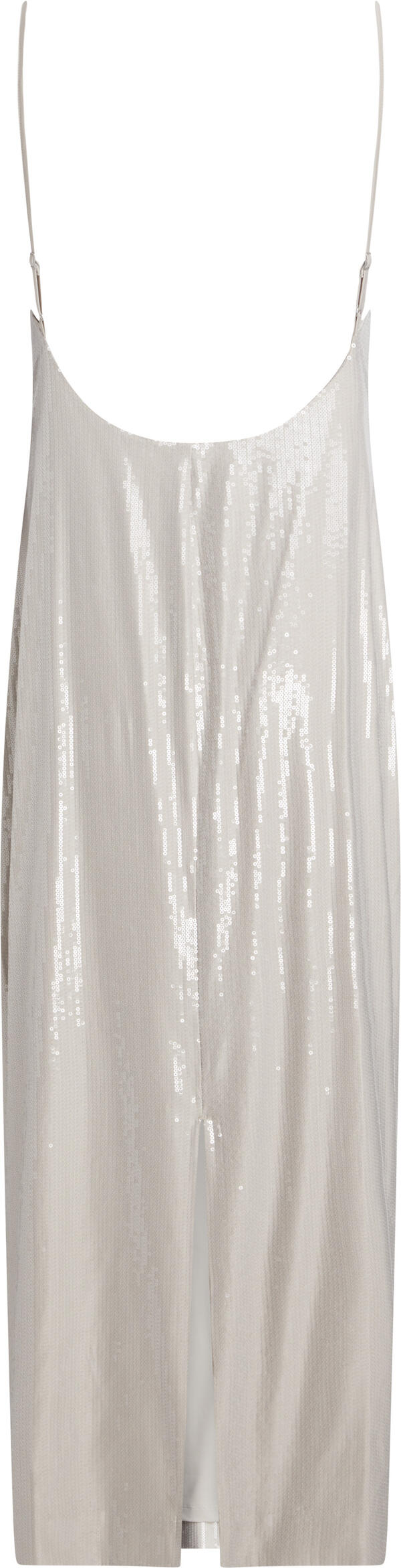 Calvin Klein SEQUIN HALTERNECK MA Kadın Krem Elbise