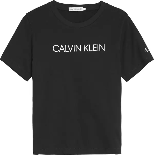 Calvin Klein INSTITUTIONAL T-SHIR Erkek Siyah T-Shirt