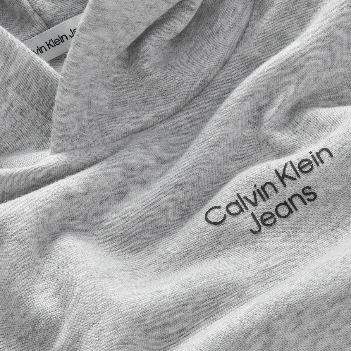 Calvin Klein CKJ STACK LOGO HOODI Erkek Gri Hoodie