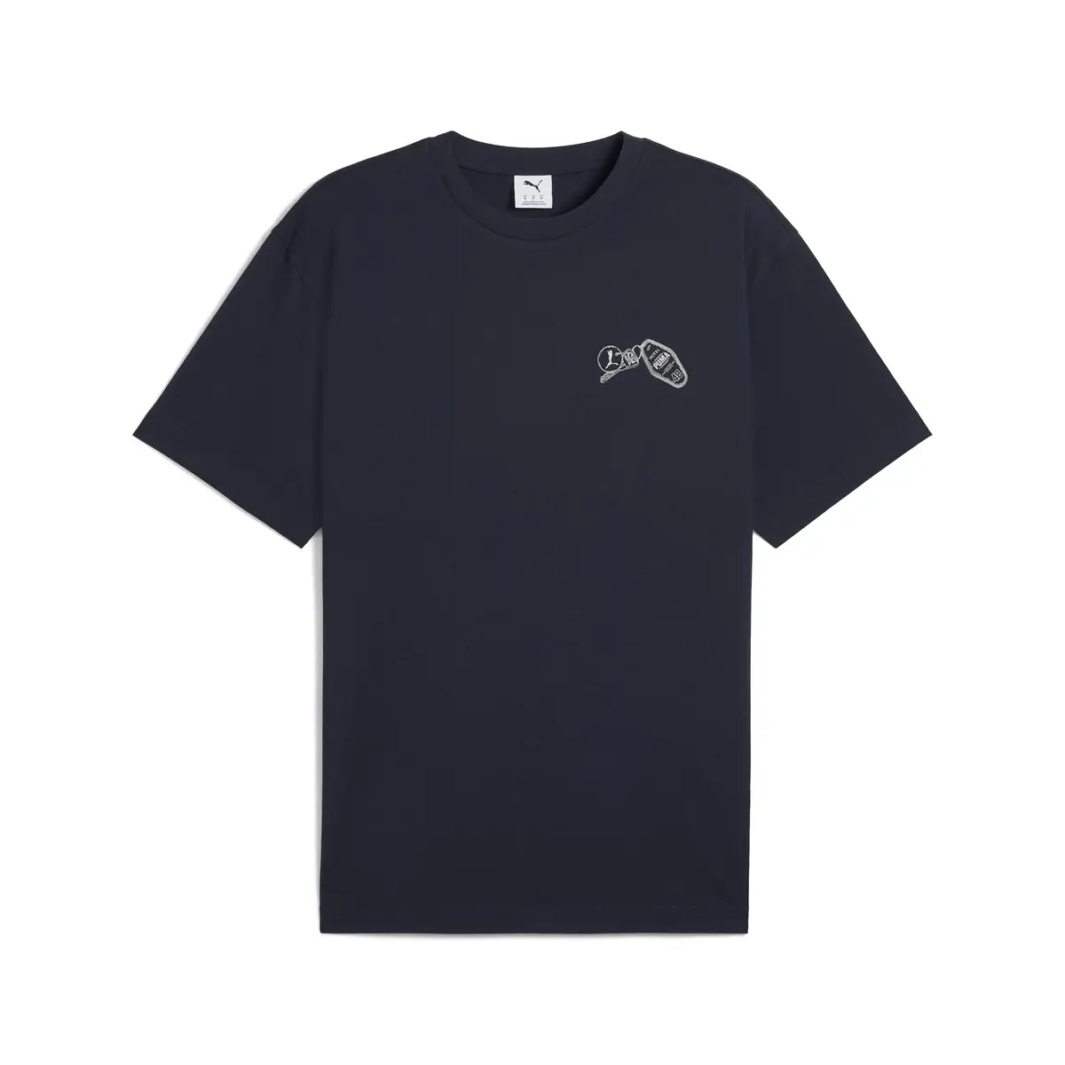 PUMA GRAPHICS Hotel Relaxed Tee Lacivert Erkek T-Shirt