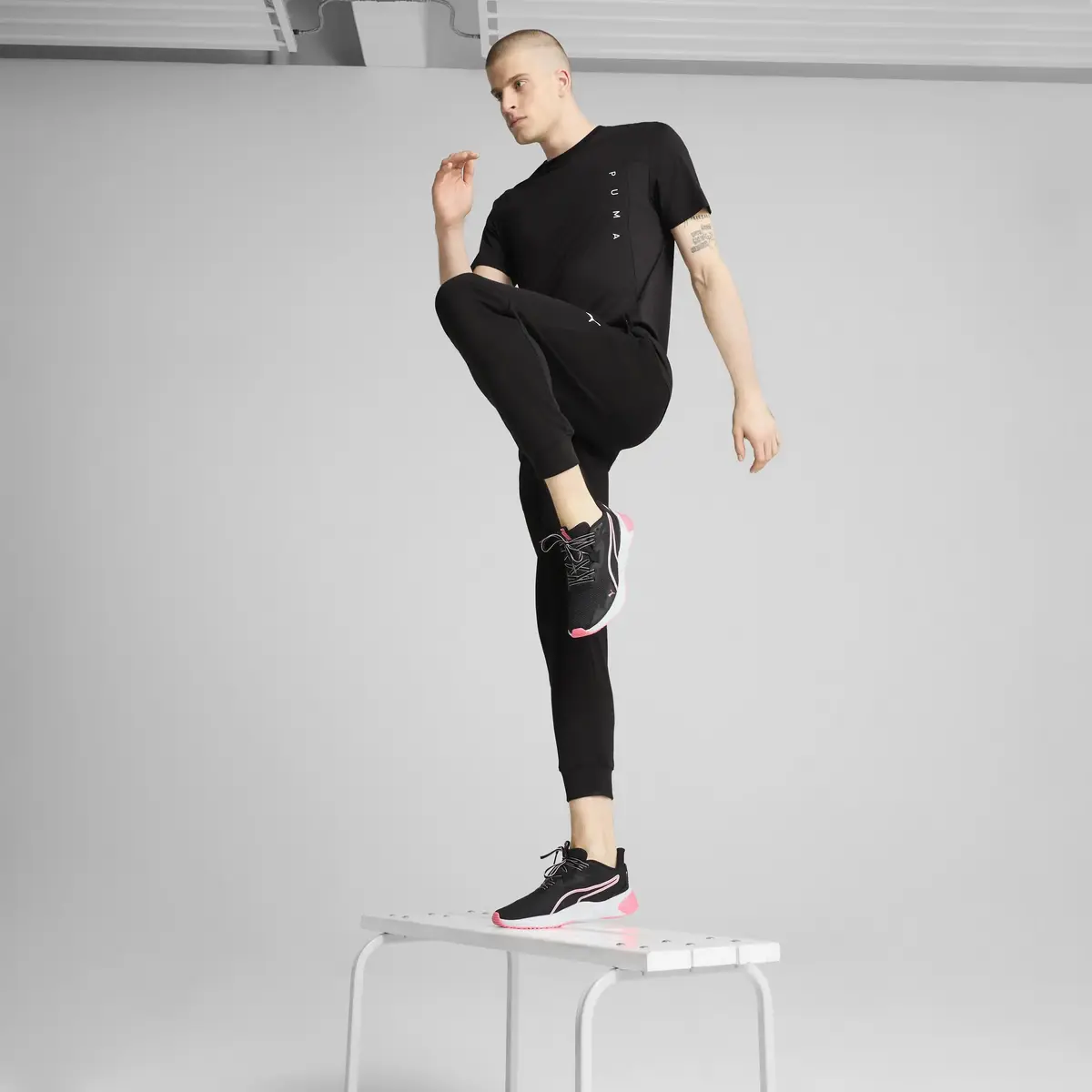 Puma TAD TECH Triblend Tee Siyah Erkek T-Shirt