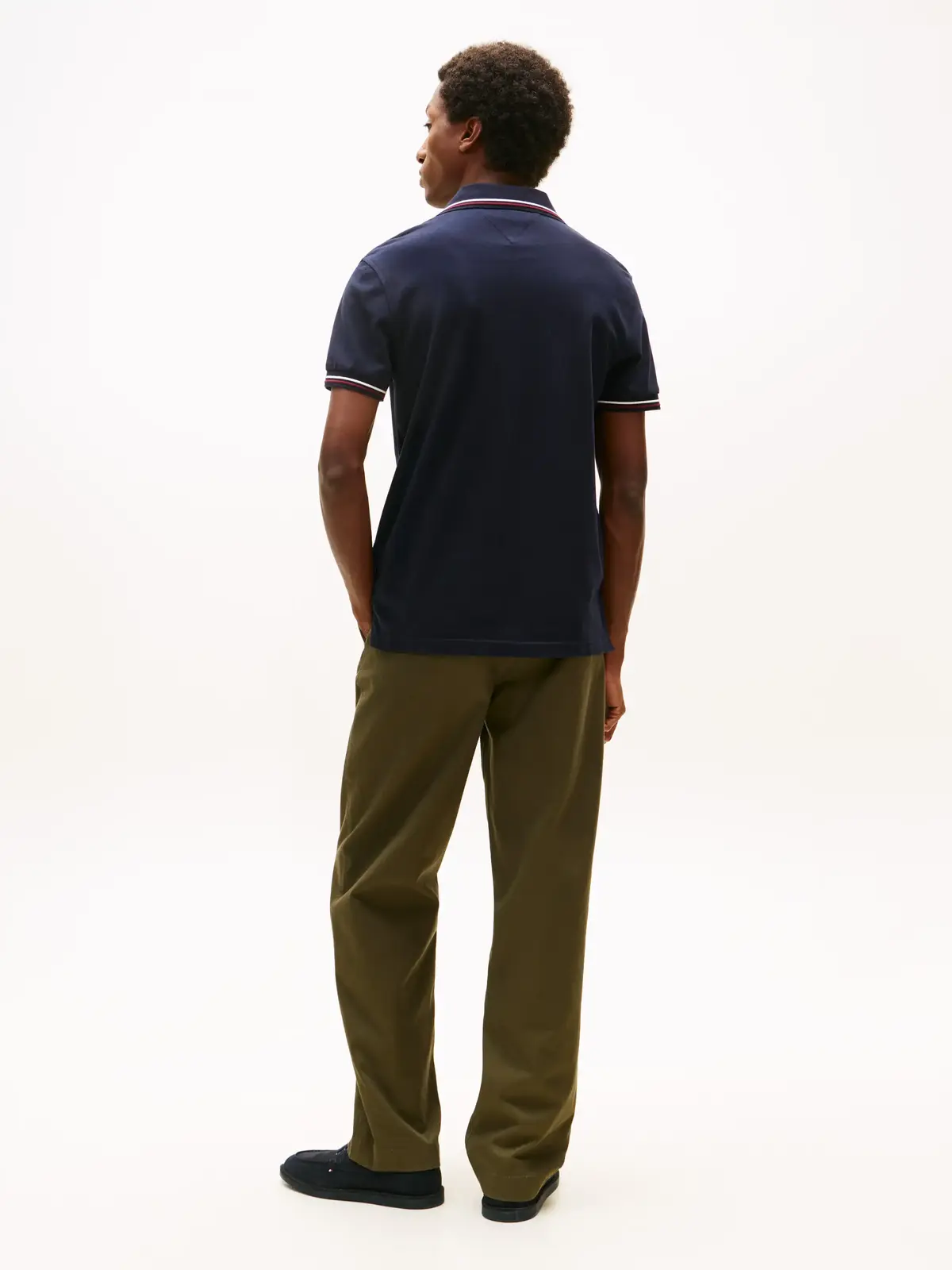 Tommy Hilfiger TIPPED SLIM FIT POLO, DW5 Siyah Erkek T-Shirt & Polo