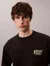 Calvin Klein PREMIUM FLEECE LOGO, UB1 Siyah Erkek Sweatshirt