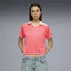 Puma T7 Relaxed Football Jersey Pembe Kadın T-Shirt