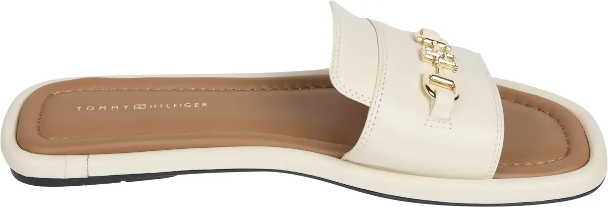 Tommy Hilfiger LEATHER HORSEBIT MUL, ACJ Krem Kadın Terlik