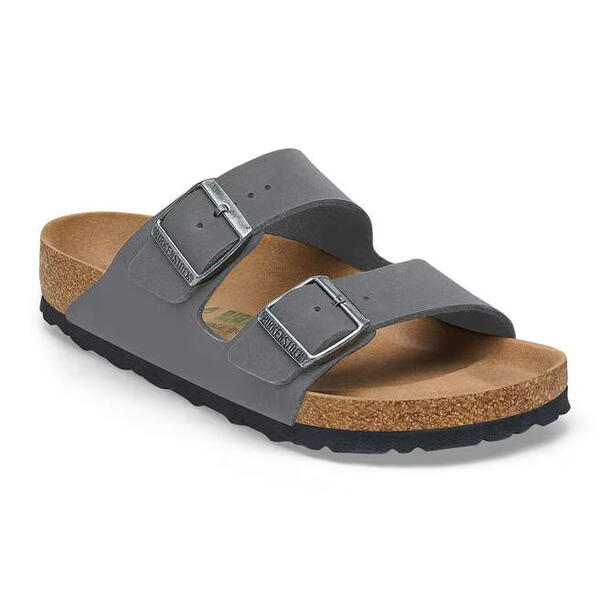 Birkenstock ARIZONA BF NU EARTHY VEGAN Gri Kadın Çift Bantlı Terlik