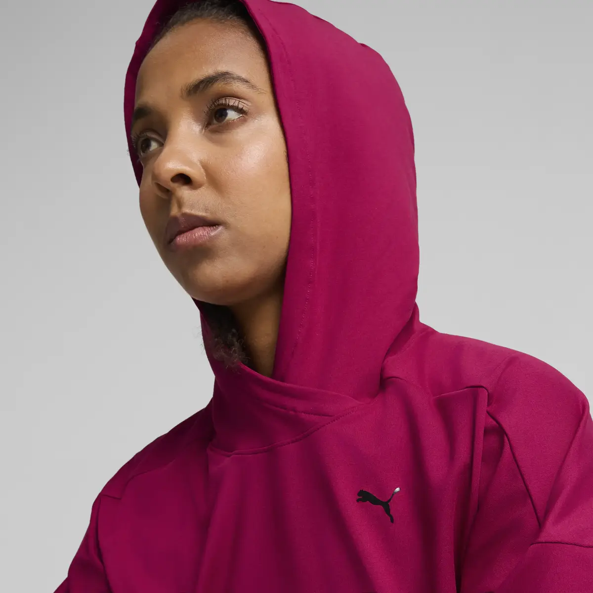 Puma CLOUDSPUN HOODIE - REG Pembe Kadın Sweatshirt