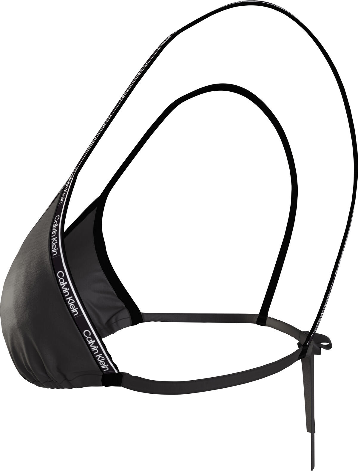 Calvin Klein TRIANGLE-RP Kadın Siyah Bikini Üstü