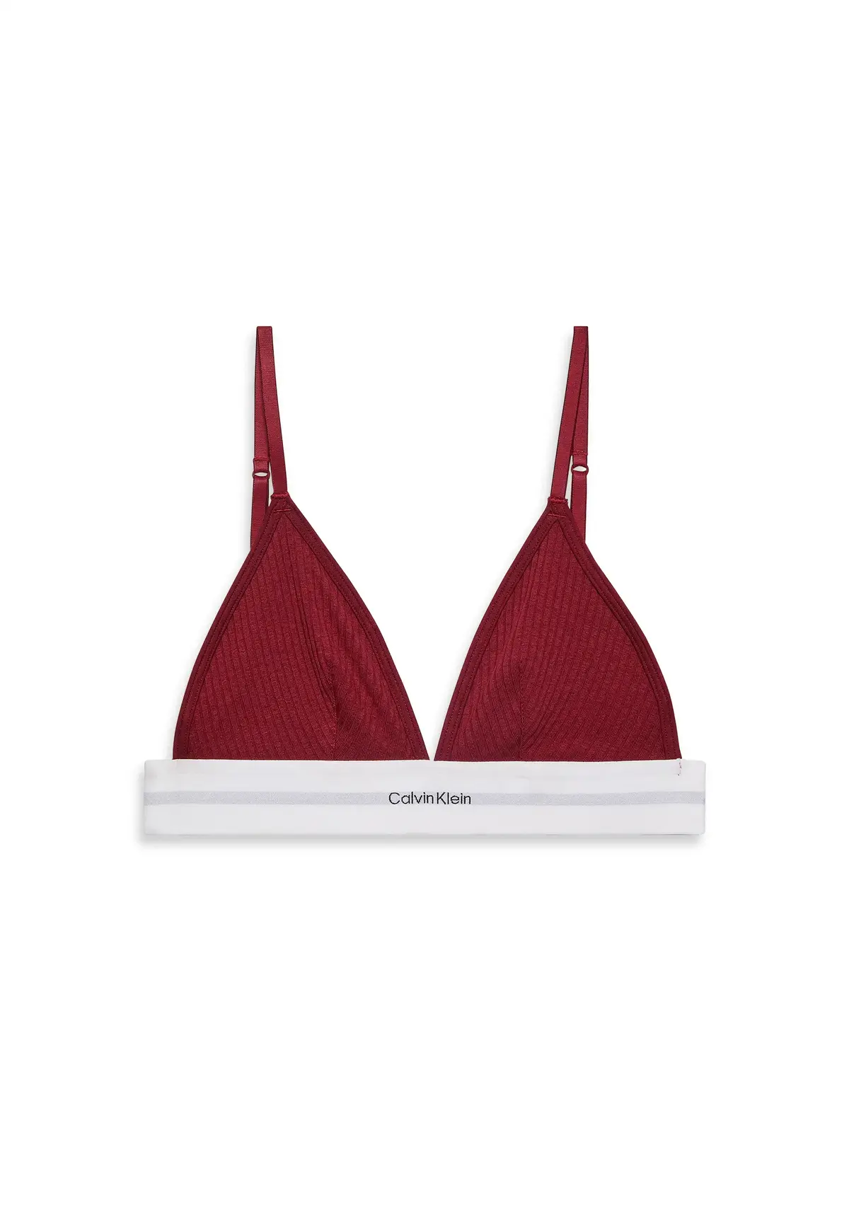 Calvin Klein Bordo Kadın Astarsız Üçgen Bralet