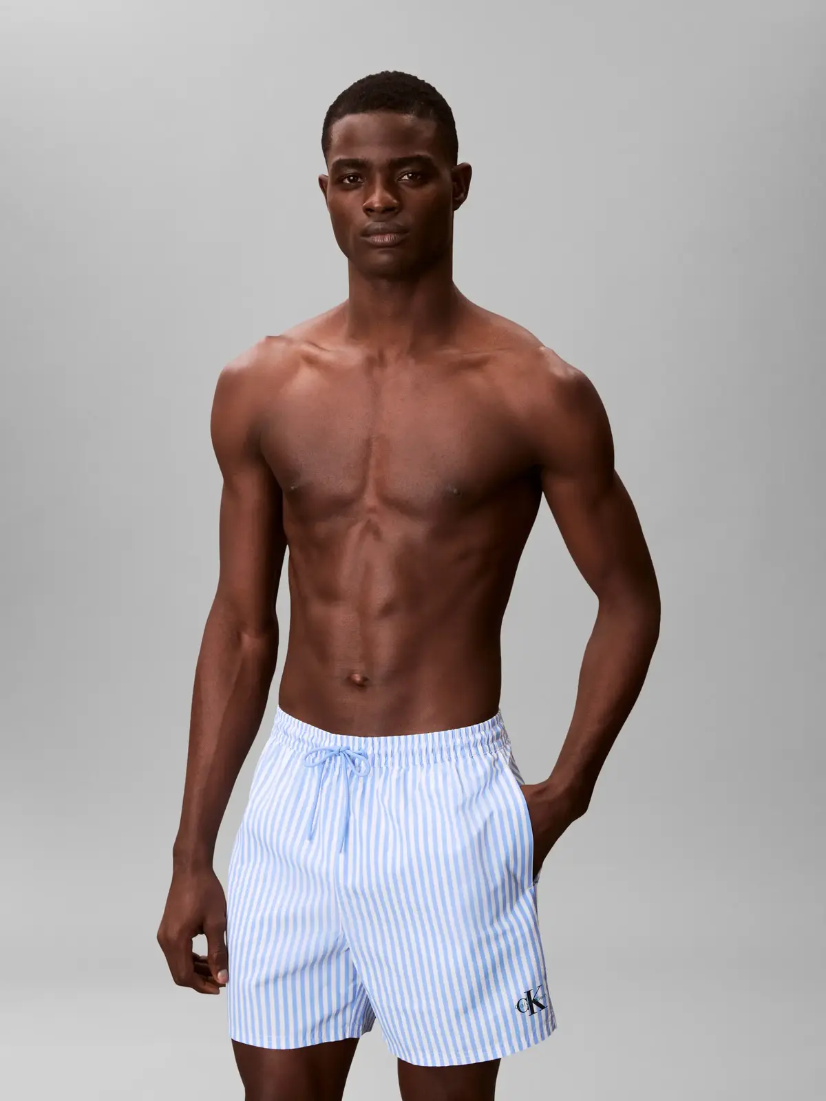 Calvin Klein MEDIUM DRAWSTRING Mavi Erkek Orta Boy Deniz Şortu