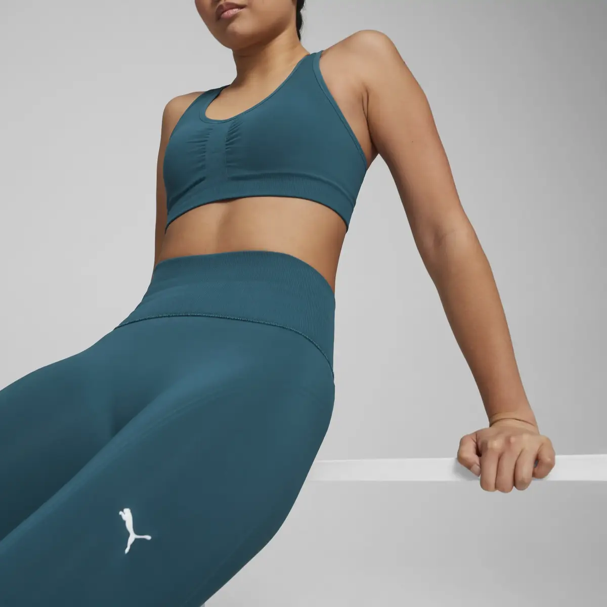 Puma SHAPELUXE SEAMLESS TIGHT Mavi Kadın Tayt
