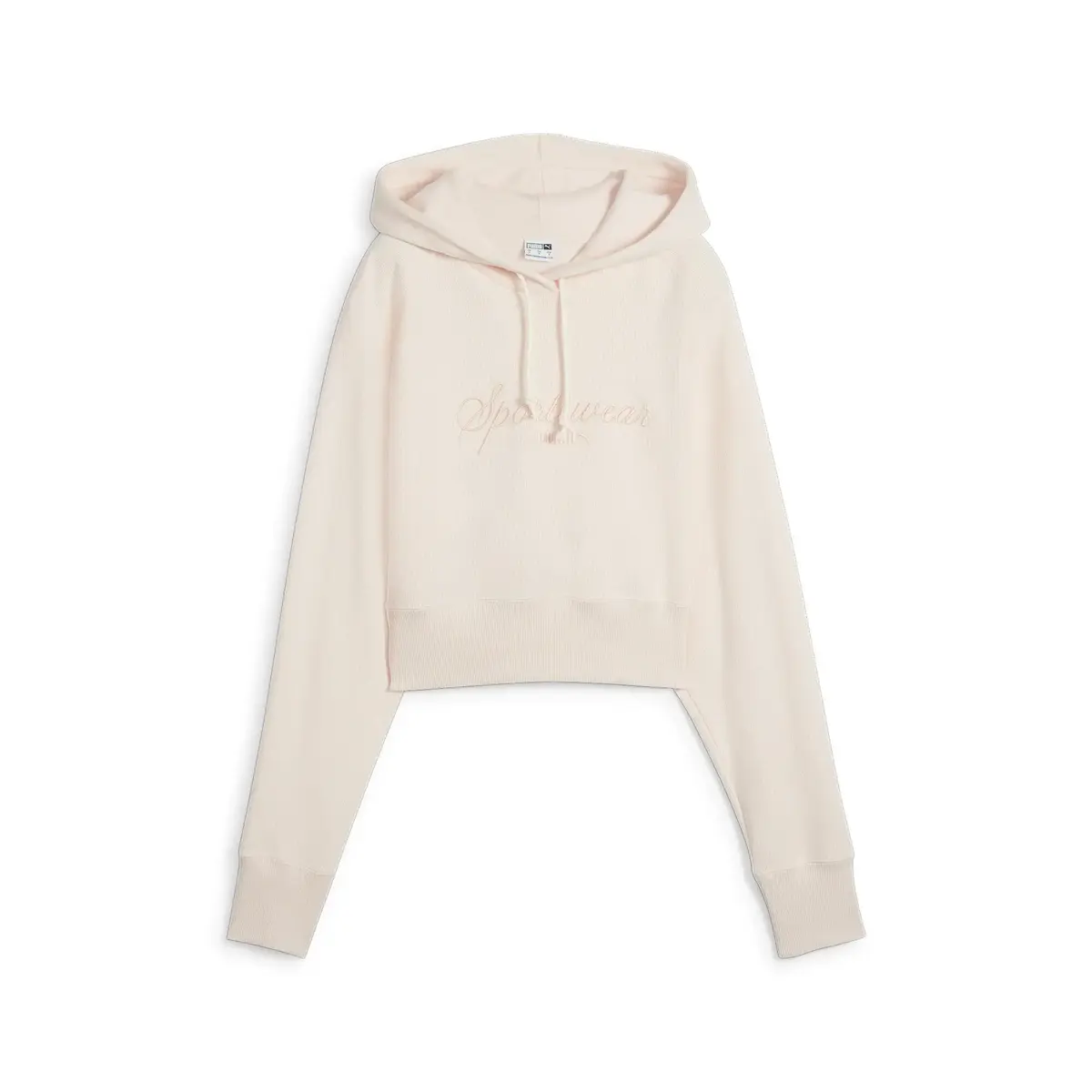Puma CLASSICS+ Relaxed Cropped Hoodie Pembe Kadın Sweatshirt