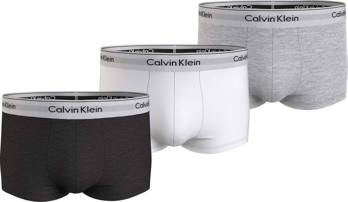 Calvin Klein LOW RISE TRUNK 3PK Erkek Siyah Boxer Set