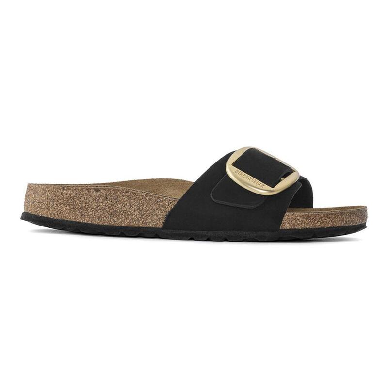 Birkenstock Madrid Big Buckle NL Siyah Kadın Terlik