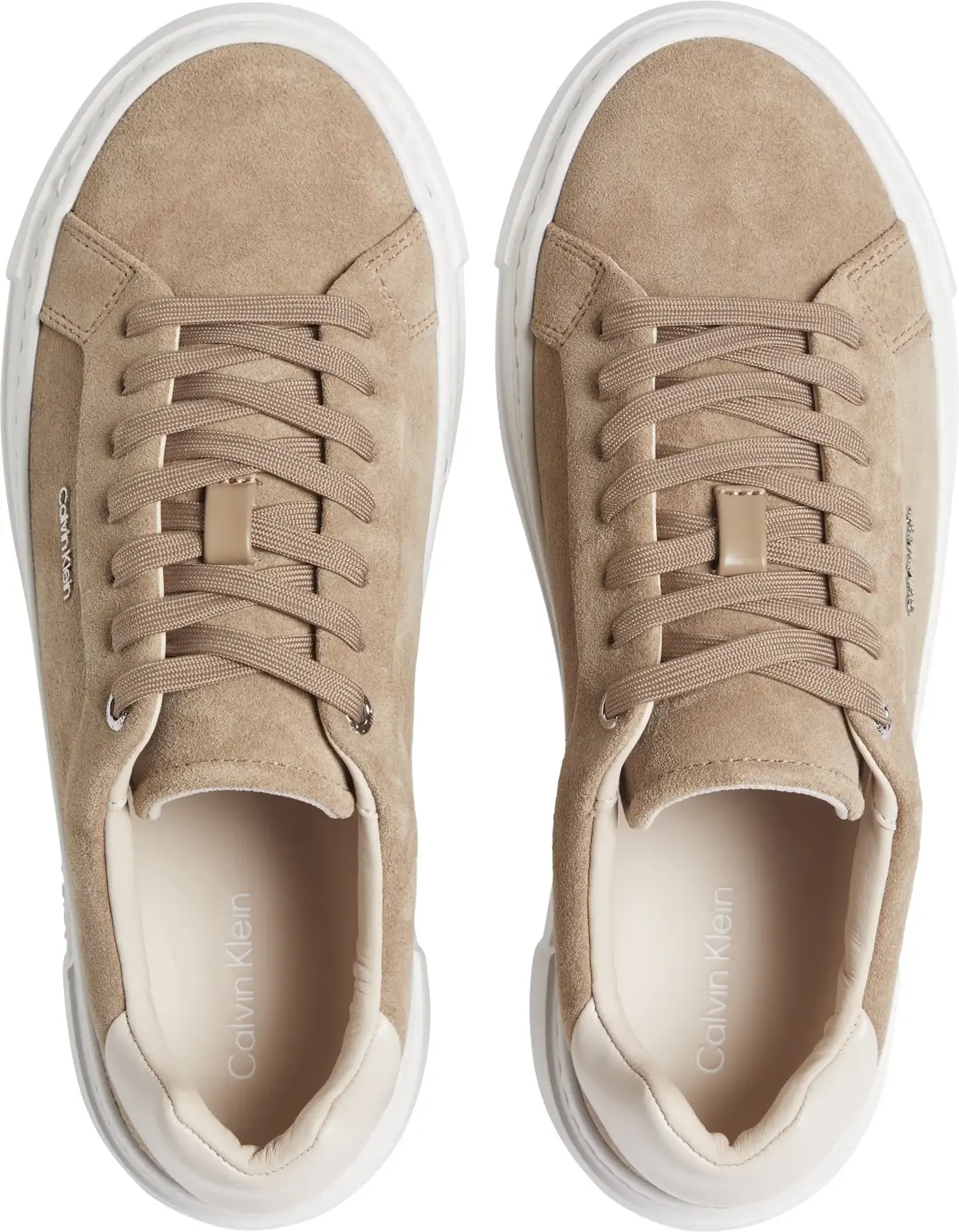 Calvin Klein FLATFORM CUP LACE UP, 0HP Kahverengi Kadın Spor Ayakkabı & Sneaker