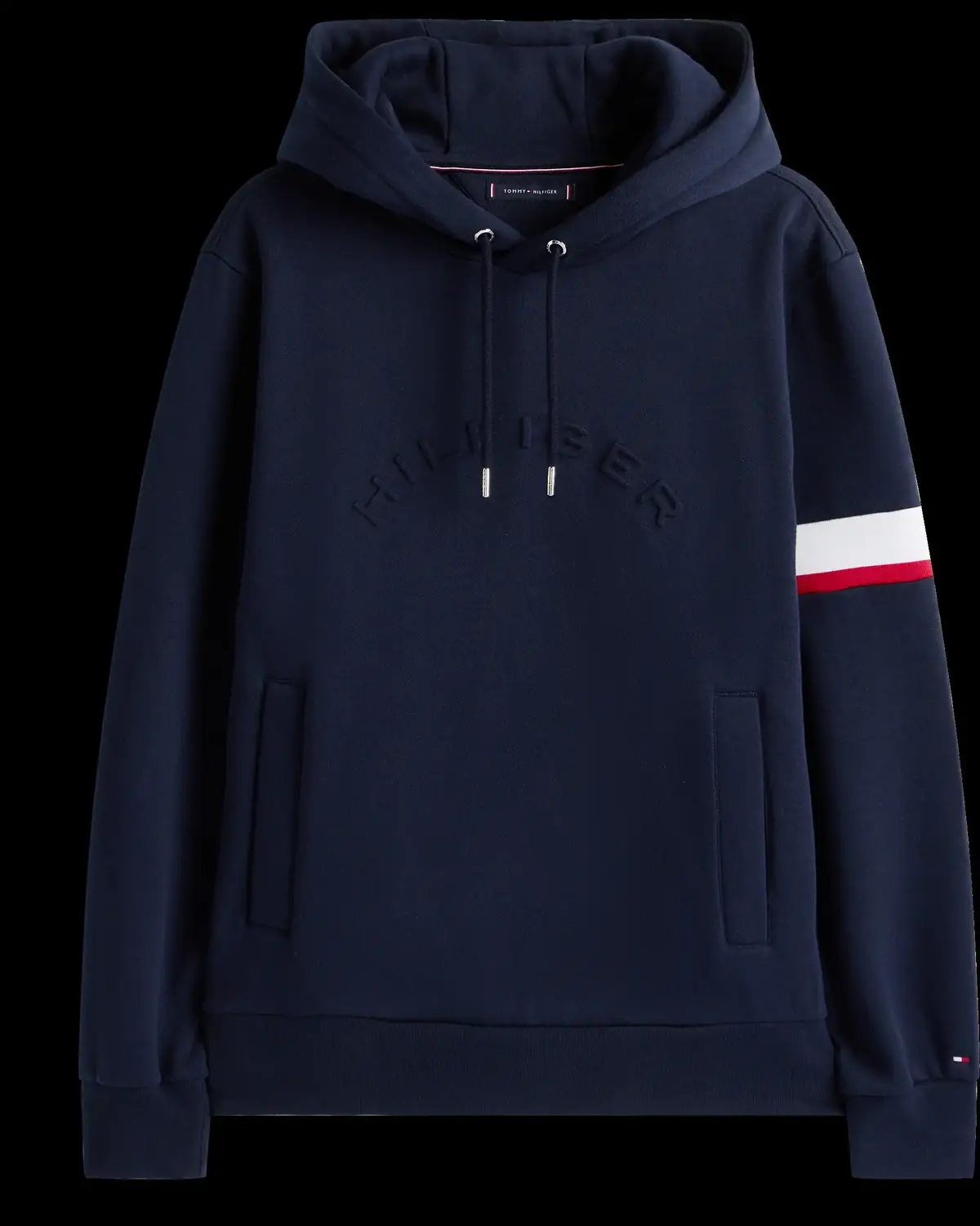 Tommy Hilfiger RWB INSERT HOODIE, DW5 Siyah Erkek Sweatshirt
