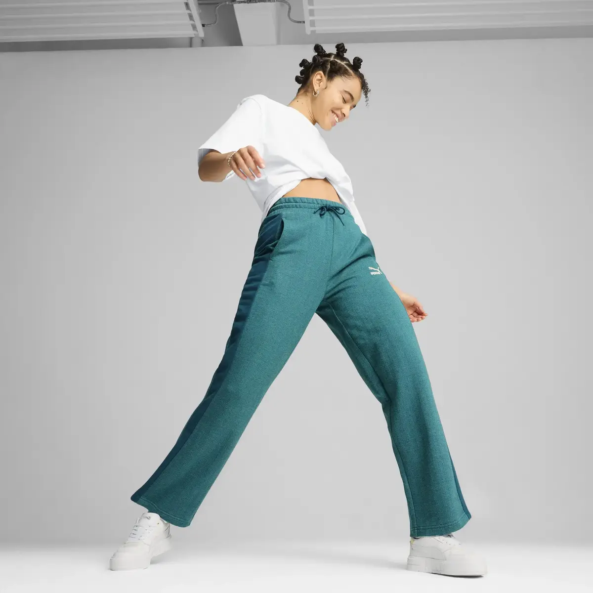Puma Cali Court Lth Wns Beyaz Kadın Günlük Spor Ayakkabı