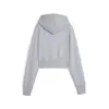 Puma CLASSICS+ Relaxed Cropped Hoodie Gri Kadın Hoodie