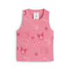 Puma X HK&FR Ribbed Tank Top Pembe Kız Çocuk Tişört