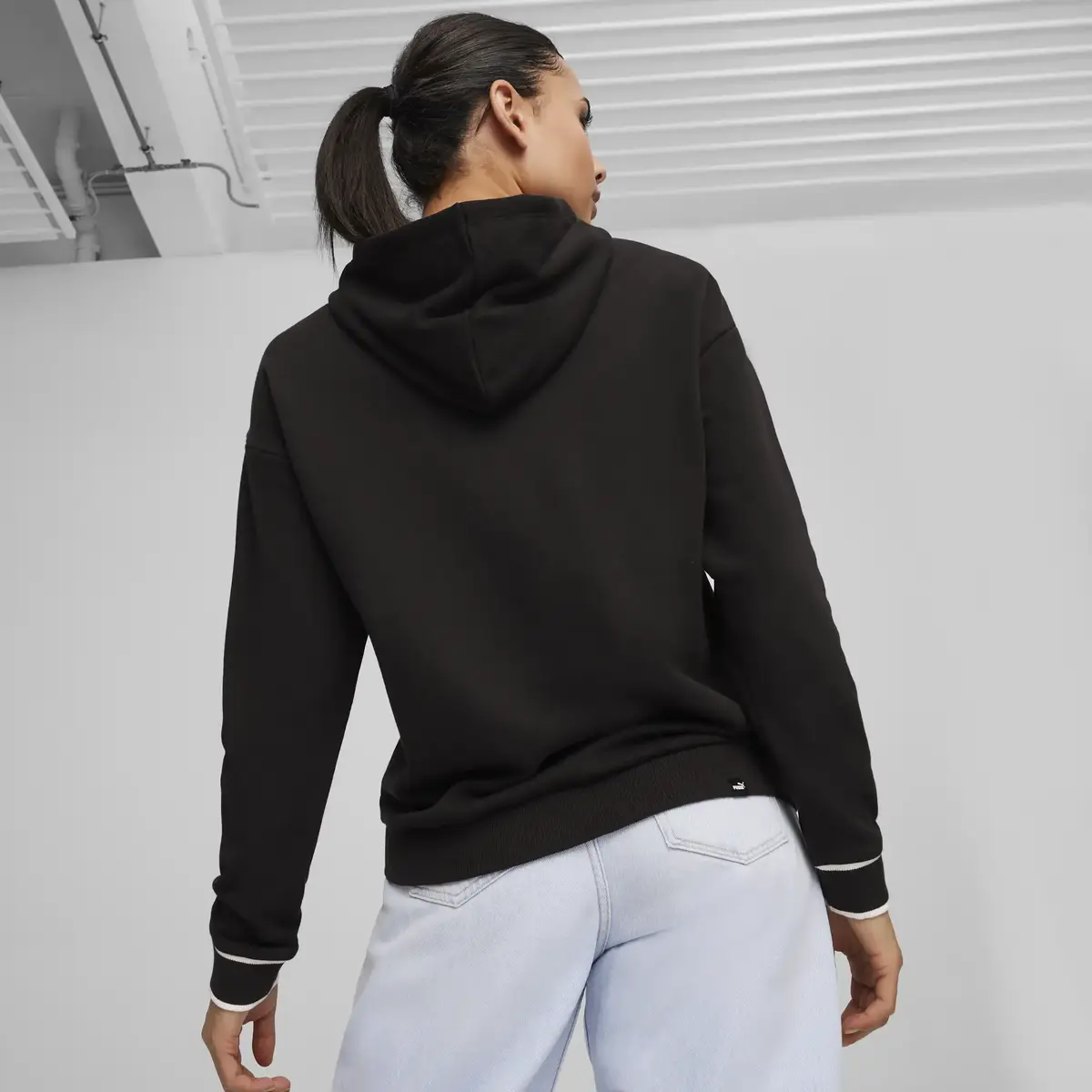 PUMA SQUAD Hoodie TR Siyah Kadın Sweatshirt