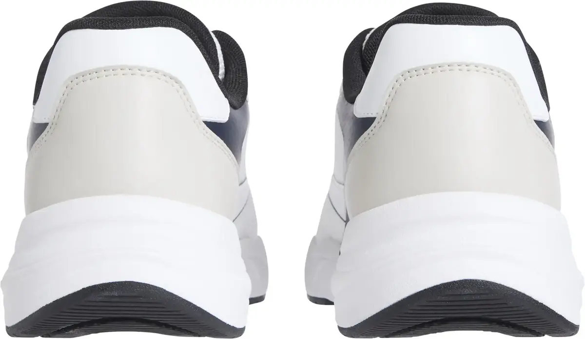 Calvin Klein RETRO TENNIS LOW KNI, 0LD Beyaz Erkek Spor Ayakkabı & Sneaker