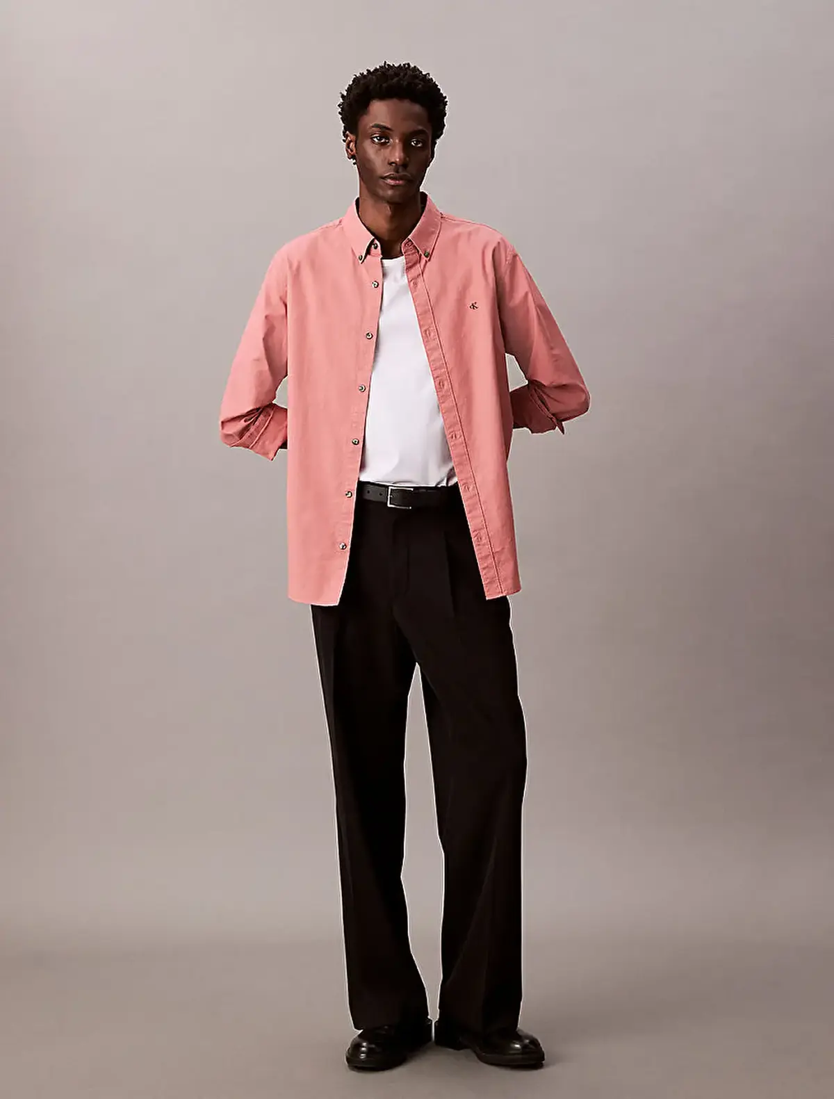 Calvin Klein LS SOLID OXFORD CLASSIC SHIRT Pembe Erkek Gömlek Calvin Klein LS SOLID OXFORD CLASSIC SHIRT Pembe Erkek Gömlek