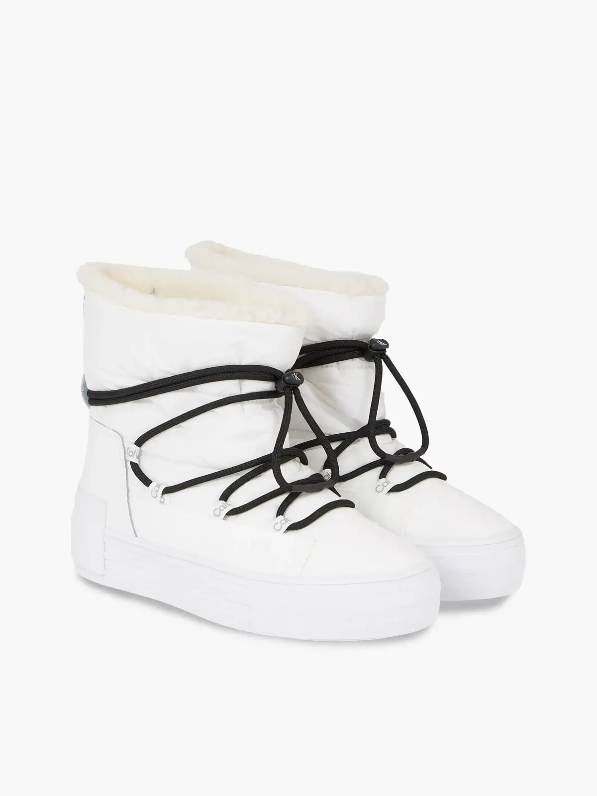 Calvin Klein BOLD VULC FLATF SNOW Kadın Beyaz Bot