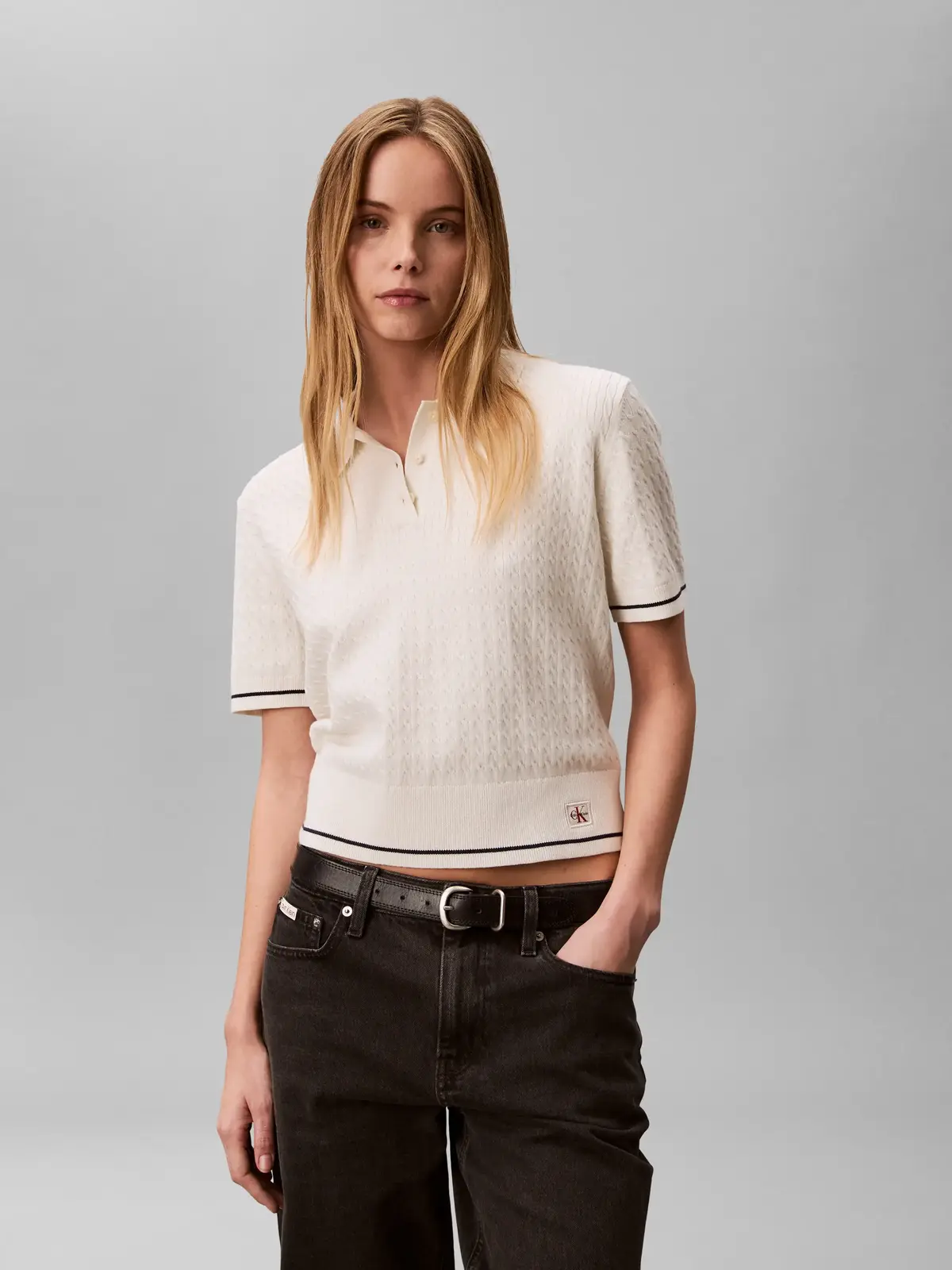 SS WOVEN LABEL CROPP, YAS