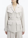 Calvin Klein VISCOSE CREPE FIELD Kadın Krem Blazer