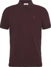 Calvin Klein SS MONOGRAM PIQUE POLO Erkek Bordo Polo T-Shirt