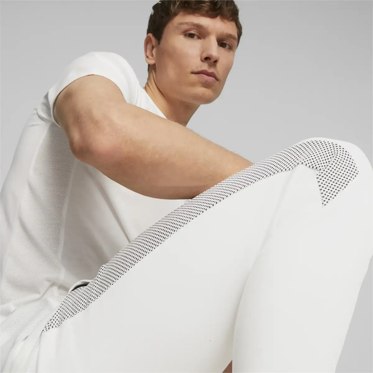 Puma EVOSTRIPE Pants Beyaz Erkek Eşofman Altı