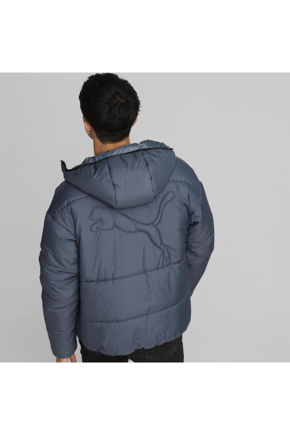 Puma Classics Hooded Padded Jacket Lacivert Erkek Kapüşonlu Mont