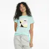 Puma Intl Graphic Tee Beach Glass Mavi Kadın T-Shirt