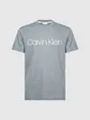 Calvin Klein COTTON FRONT LOGO T- Erkek Gri T-Shirt