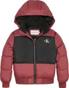 Calvin Klein CLR BLOCK PUFFER JAC Erkek Kırmızı Şişme Mont