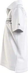 Calvin Klein INST. CUT OFF LOGO P Erkek Beyaz Polo T-Shirt