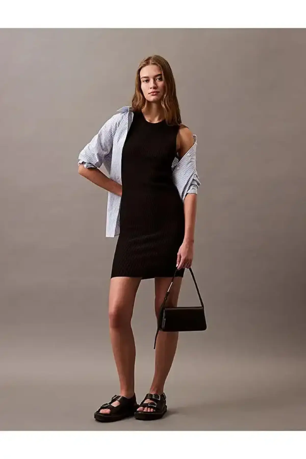 Calvin Klein SCULPTED MINI EW TOTE Siyah Kadın El Çantası Calvin Klein SCULPTED MINI EW TOTE Siyah Kadın El Çantası