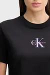 Calvin Klein SS 20s CLASSIC LOGO TEE Siyah Kadın Tişört