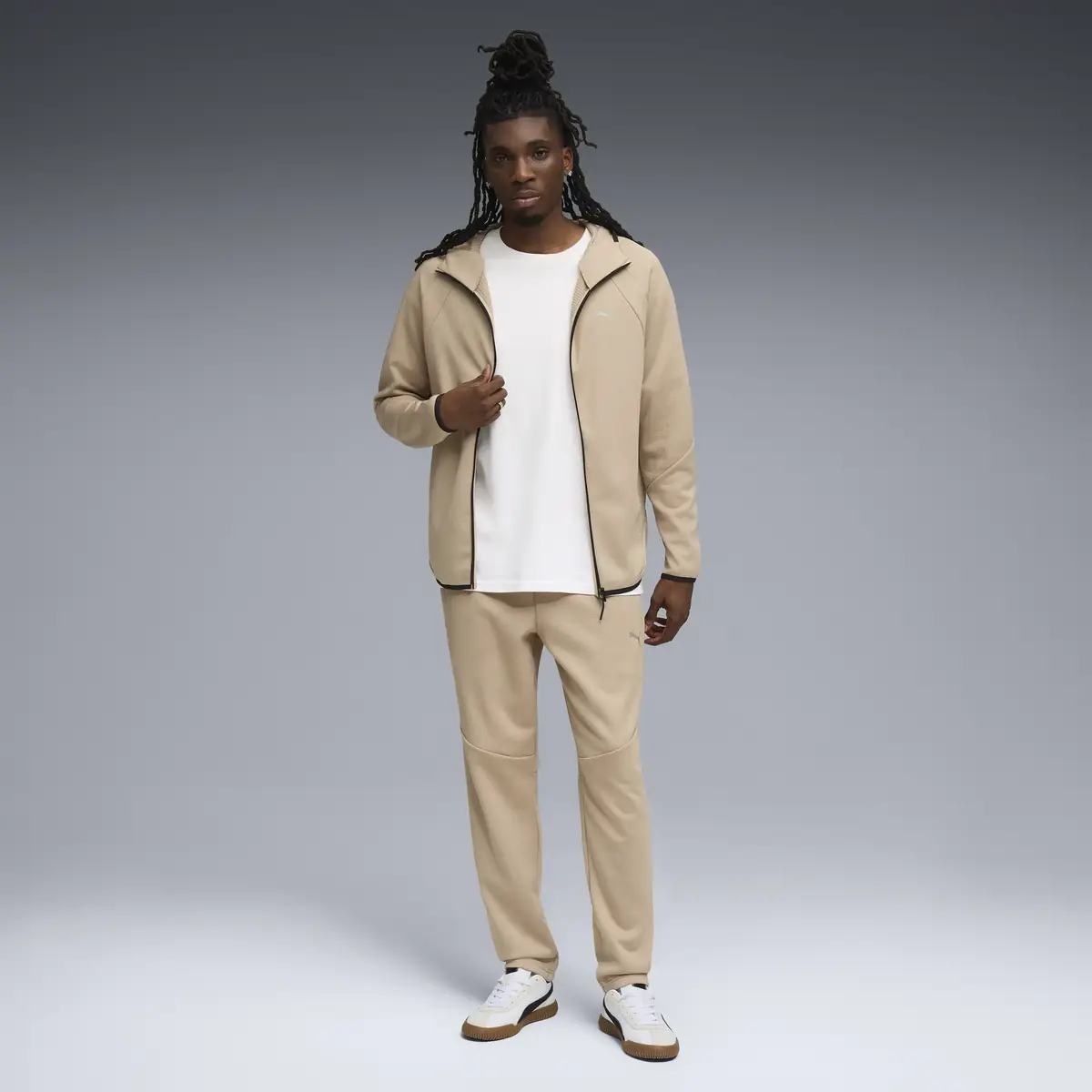Puma EVOSTRIPE Warm Pants Bej Erkek Eşofman Altı