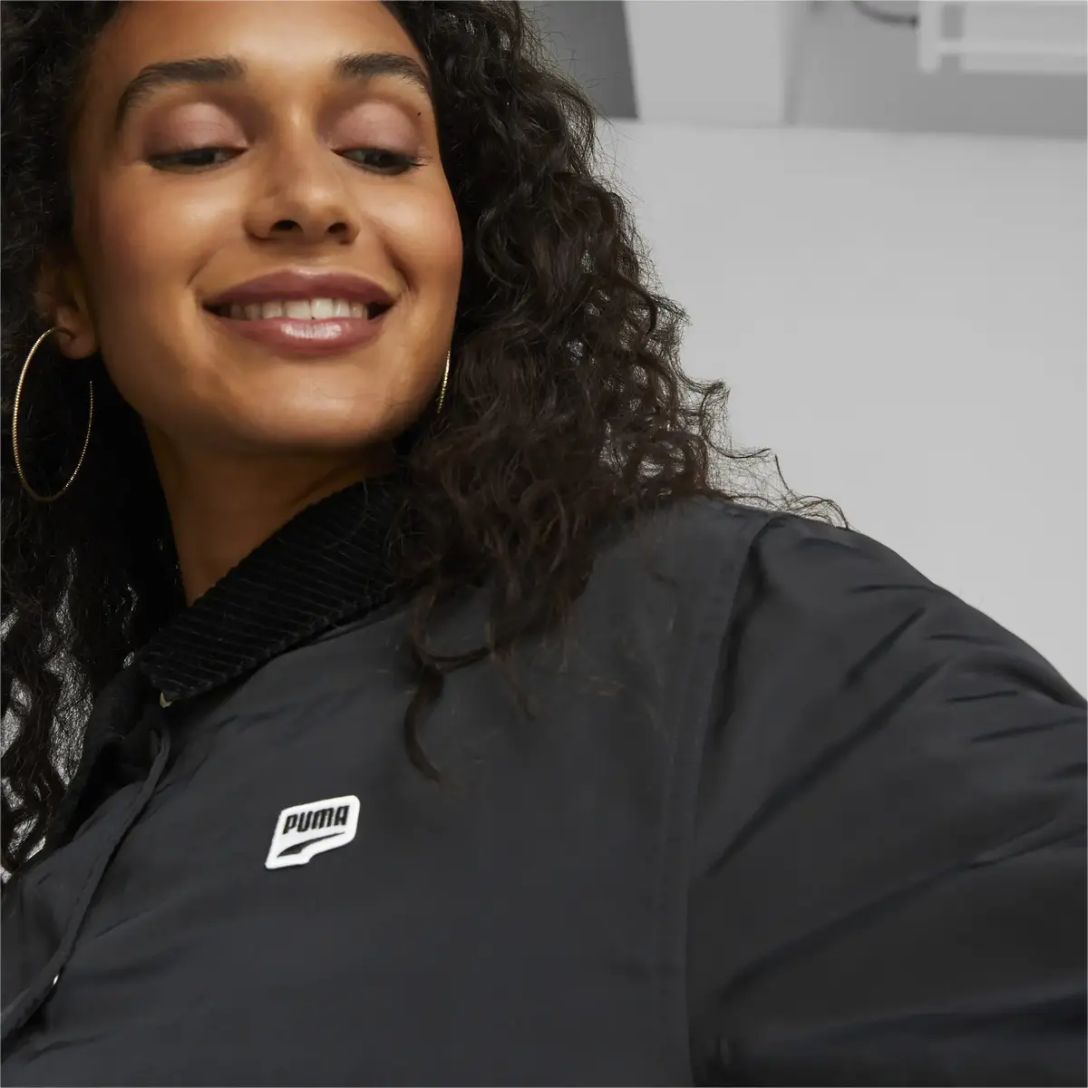 Puma Downtown Padded Coach Jacket Siyah Kadın Ceket
