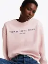 Tommy Hilfiger MDRN REG CORP LOGO C Kadın Pembe Sweatshirt